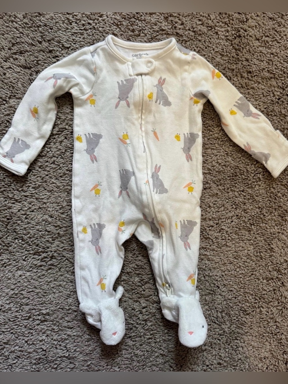 Infant bunny pajamas